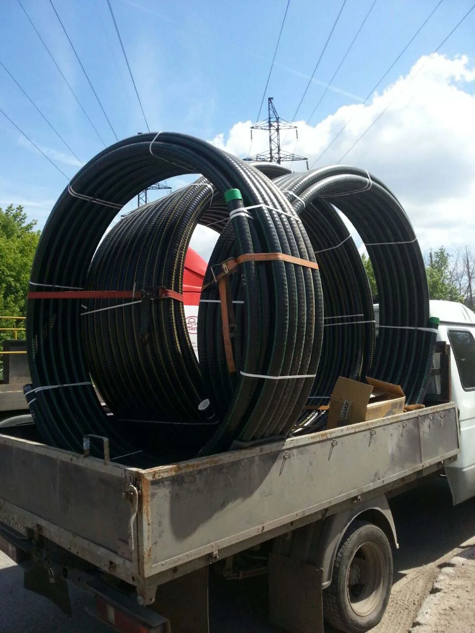 Перевозка бухт на бортовой газели
