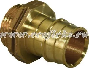 Uponor Q&E штуцер с наружной резьбой DR-латунь